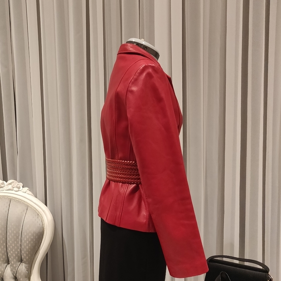 Genuine Leather blazer - Picture 3 of 10